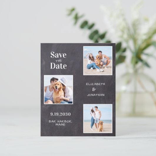 Rustic 3 het Chalkboard van de Fotobegroting spare (Staand voorkant)