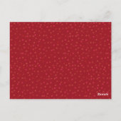 Rustic 40th Anniversary Save the Date Robijnen Har Briefkaart (Achterkant)