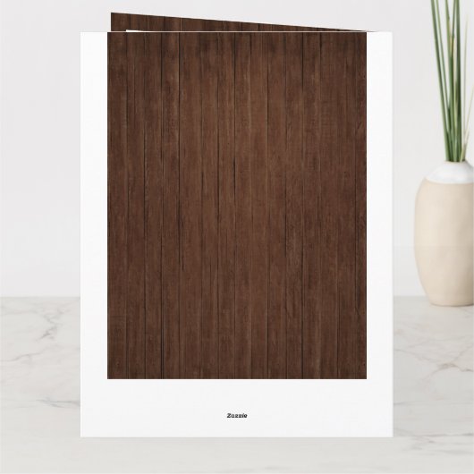 Rustic 4 Foto Vaderdag Kaart van Admiring Son (Achterkant)