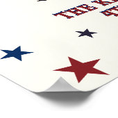 Rustic 4 juli feest welkom bord poster (Hoek)