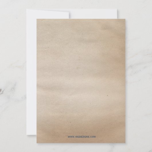 Rustic 4 juli Uitnodigingen (Achterkant)