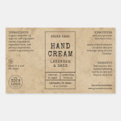 Rustic 4 OZ 120ml Cosmetische Fles Label (Voorkant)