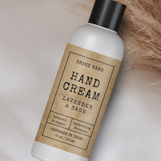 Rustic 4 OZ 120ml Cosmetische Fles Label