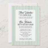 Rustic 4 sets ouders groene streep kaart (Voorkant)