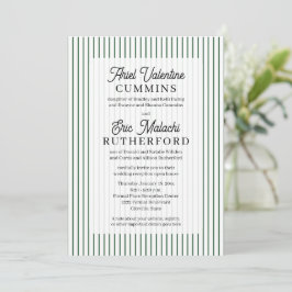 Rustic 4 sets ouders groene streep kaart