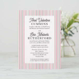 Rustic 4 sets ouders rode streep kaart