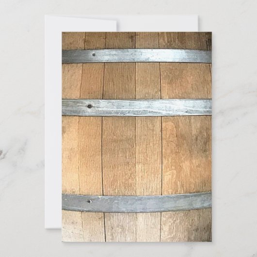 Rustic 50 Fabulous 50th Birthday Invitation Kaart (Achterkant)