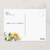 Rustic 50 & Fabulous Sunflower Birthday Briefkaart (Achterkant)