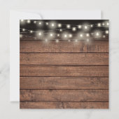 Rustic 50e Jubileum Gold Hearts String Lights Kaart (Achterkant)