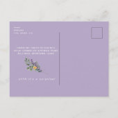 Rustic 50th Birthday Surprise Sunflower Birthday Uitnodiging Briefkaart (Achterkant)