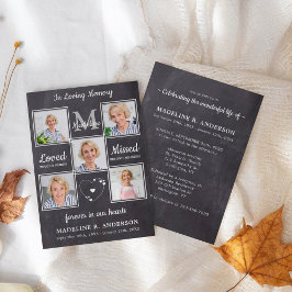 Rustic 5 Foto's herdenking van het leven Kaart