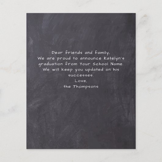 Rustic 6 Aankondiging Afstuderen fotobudget (Achterkant)