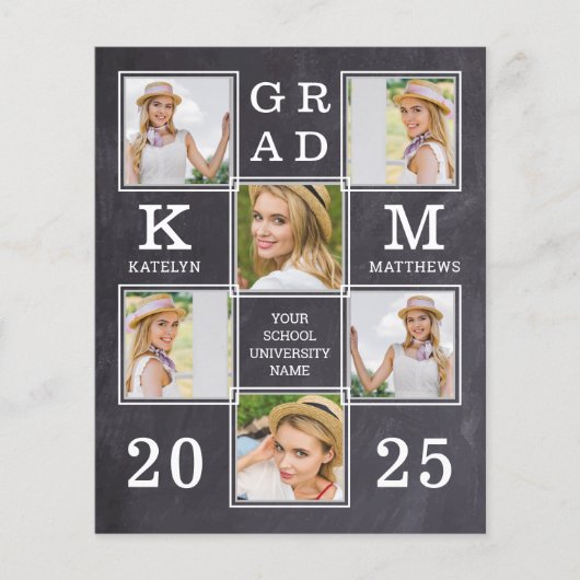 Rustic 6 Aankondiging Afstuderen fotobudget (Voorkant)