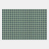 Rustic 6 Foto Monogram VREDE LIEFDE JOY Plaid Inpakpapier Vel (Voorkant 2)