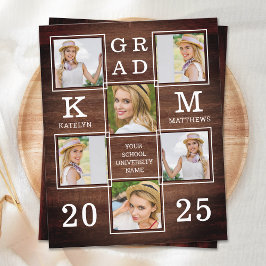 Rustic 6 Photo Collage Wood Budget Afstuderen