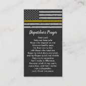 Rustic 911 Dispatcher Prayer Thin Gold Line Visitekaartje (Voorkant)