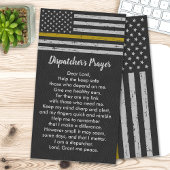 Rustic 911 Dispatcher Prayer Thin Gold Line Visitekaartje