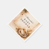 Rustic A Baby Is Brewing Coffee Baby Shower Servet (Hoek)