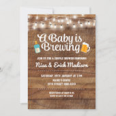 Rustic a baby is een uitnodiging aan het brouwen v (Voorkant)