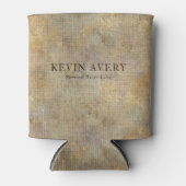 Rustic - Aangepaste lijntextuur Blikjeskoeler (Voorkant)