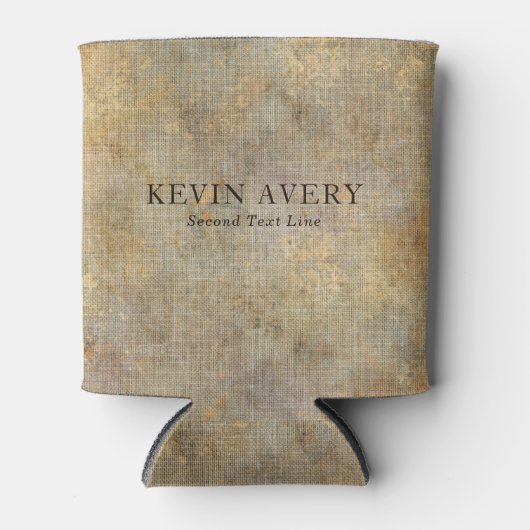 Rustic - Aangepaste lijntextuur Blikjeskoeler (Voorkant)