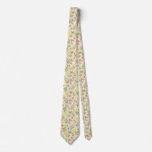 Rustic Aardbei & Citroen Aardse Patroon (1) Stropdas (Voorkant)