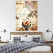 Rustic Abide In Me Vruchtbaar Geloof Poster Canvas Afdruk (Insitu (Slaapkamer))