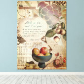 Rustic Abide In Me Vruchtbaar Geloof Poster Canvas Afdruk (Insitu (Houten vloer))