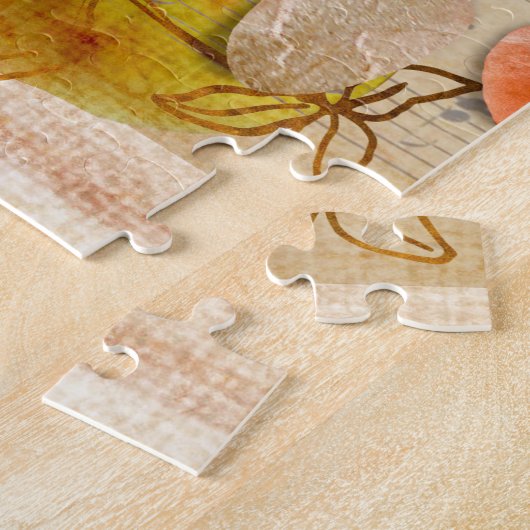 Rustic Abide In Me Vruchtbaar Geloof Poster Legpuzzel (Zijkant)