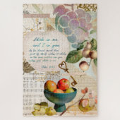 Rustic Abide In Me Vruchtbaar Geloof Poster Legpuzzel (Verticaal)