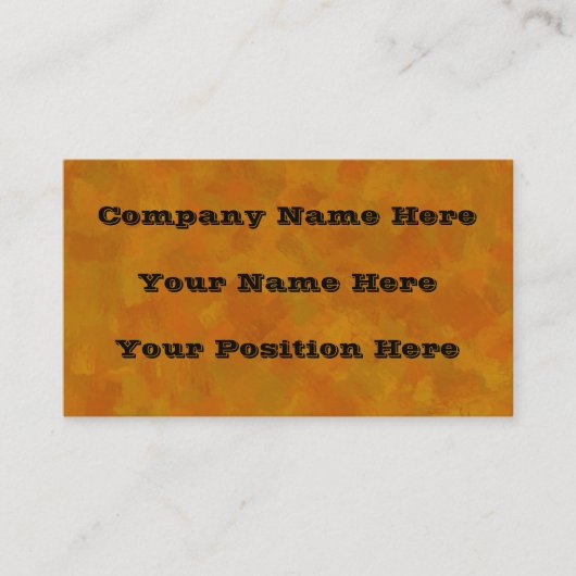 Rustic Abstract Modern Contemporary Geometric Art Visitekaartje (Voorkant)