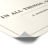 Rustic Acorn Floral Ivory Fall Poster (Hoek)