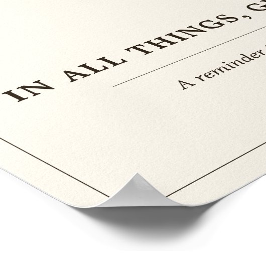 Rustic Acorn Floral Ivory Fall Poster (Hoek)