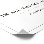 Rustic Acorn Floral White Fall Poster (Hoek)