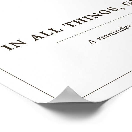 Rustic Acorn Floral White Fall Poster (Hoek)