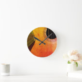 Rustic Acoustic Guitar Wall Clock Ronde Klok (Huis)