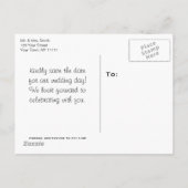 Rustic Adirondack Mountain Lake Bewaar de datum Aankondigingskaart (Achterkant)