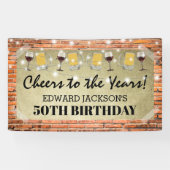 Rustic Adult Birthday Party | Cheers in de jaren Spandoek (Horizontaal)