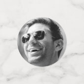 Rustic Adult Cheers to Years Foto Birthday Confetti (Kleine voorkant)