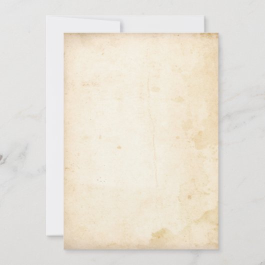 Rustic  Adult Halloween Soirée Invitation Kaart (Achterkant)