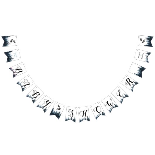 Rustic Adventure babybabydouche Vlaggetjes (Alle)