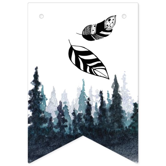 Rustic Adventure babybabydouche Vlaggetjes (Eerste vlag)