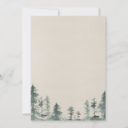 Rustic Adventure Begin Hiking Boots Vrijgezellenfe Kaart (Achterkant)