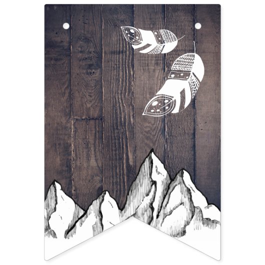 Rustic Adventure genderneutraal babydouche Vlaggetjes (Tweede vlag)