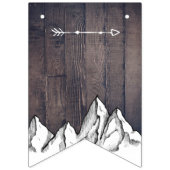 Rustic Adventure genderneutraal babydouche Vlaggetjes (Eerste vlag)