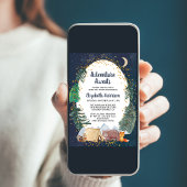 Rustic Adventure Night Sky Baby shower Kaart