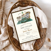 Rustic Adventure start Baby shower Kaart
