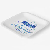 Rustic Adventure Thed Baby shower Papieren Bordje (Gebogen)