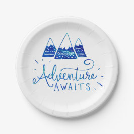 Rustic Adventure Thed Baby shower Papieren Bordje