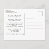 Rustic Afstuderen Custom 3 Photo Wood Afstuderen Uitnodiging Briefkaart (Achterkant)